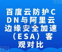 百度云防护CDN与阿里云边缘安全加速（ESA）客观对比